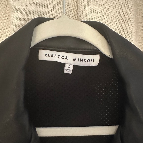 Rebecca minkoff black leather jacket small - Picture 2 of 3